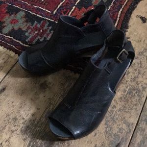 Made in Brazil Dansko peep toe wedges